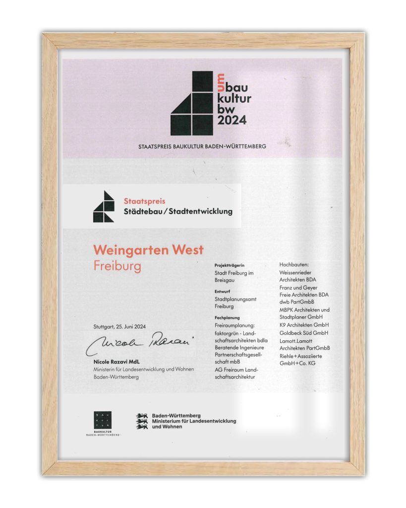 Staatspreis Weingarten West